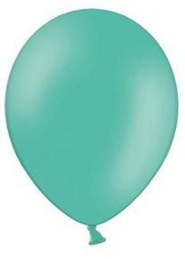 partydeco 100 feststjerner balloner akvamarin 23cm