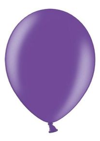 partydeco 100 ballons métalliques party star violet 30cm