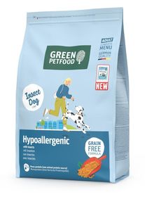 Green Petfood InsectDog Hypoallergeenic Trockenfutter mit Insekten, 3kg
