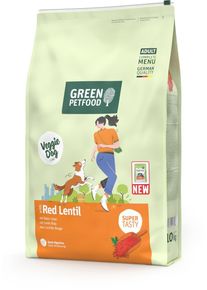 Green Petfood VeggieDog Trockenfutter mit roten Linsen, 10kg