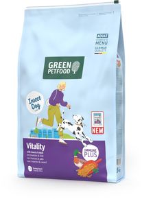 Green Petfood InsectDog Vitality Trockenfutter mit Insekten & Ente, 7,5kg