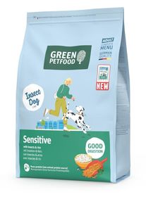 Green Petfood InsectDog Sensitive Trockenfutter mit Insekten & Reis, 3kg