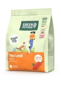 Green Petfood VeggieDog Trockenfutter mit roten Linsen, 900g