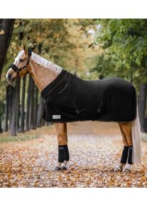 Waldhausen Modern Rosé Fleecedecke, schwarz/gold, 155cm