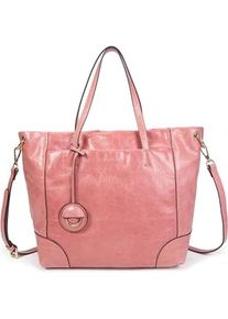Kate Moss, Handtasche, Tanyal Lederhandtasche mit Reissverschluss und verstellbarem Schultergurt, Rosa