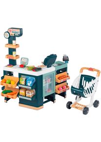 Smoby Kaufladen &raquo;Supermarkt Maxi mit Einkaufswagen&laquo; mit Sound- und Lichteffekten; Made in Europe in blau