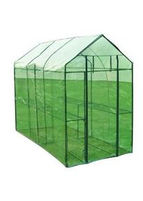 Helloshop26 - Serra da giardino 190 cm verde plastica giardinaggio 1602008/2