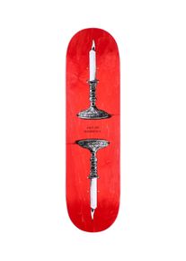 Jacuzzi Burnt Ends Twin Tail 8.5" Skateboard Deck red