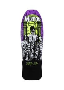 Zero x Misfits Earth A.D. 10" Skateboard Deck purple dipped