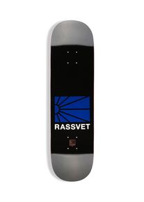 RASSVET | PACCBET Logo 8.375" Skateboard Deck black