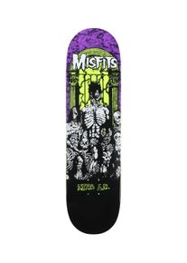 Zero x Misfits Earth A.D. 8.5" Skateboard Deck purple green dipped