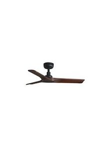 Faro Barcelona HEYWOOD S Ventilatore da soffito nero/legno scuro