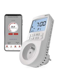 EMOS GoSmart Časovo spínaný termostat do zásuvky 2v1 s WiFi P56601FR