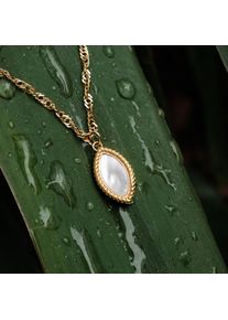 Holzkern Necklaces Damer Hvid perlemor & Guld