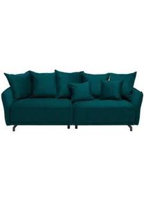Carryhome Bigsofa , Petrol , Textil , Uni , Füllung: Silikon,Silikon , 226x91x103 cm , Stoffauswahl , Wohnzimmer, Sofas & Couches, Sofas, Textilsofas