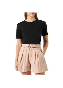 Pinko, Damen, Shorts, Judo Shorts Gabardina zachte Damesshorts Love Birds, Beige, (38)