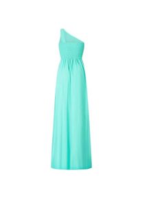 Apart Fashion, Damen, Kleider, Einschulter-Abendkleid mit auffälligem Design, weich und ärmellos, Türkis, (38)