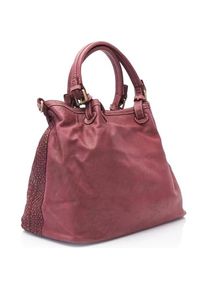 Aleva, Tasche, Geflochtene Ledertasche mit gewaschenem Leder und Baumwollfutter, Braun