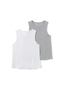 Tchibo - 2 Sport-Tops - Damen - Gr. S - weiß