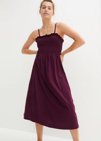 Jerseykleid aus reiner Bio-Baumwolle, lila, Größe 36/38 (S), 100% Baumwolle, bonprix