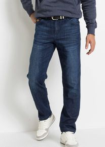 Classic Fit Stretch-Jeans mit verstärktem Schritt Tapered, blau, Größe 46, mit Baumwolle, bonprix