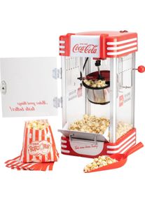 Salco Popcornmachine Coca-Cola SNP-27CC Grote bereidingscontainer van 60 ml met ge&iuml;ntegreerd verwarmingssysteem popcornmachines rood