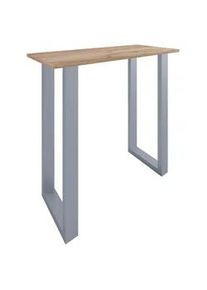 Vcm Bartisch XONA Silber/ Honigeiche ca.110x102x50cm