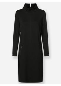 Heine Damen Etuikleid mit Zipper-Taschen in schwarz ,Größe 42, Witt, 76% Polyester, 20% Viskose, 4% Elasthan