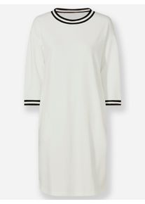 Heine Damen Freizeitkleid im Athleisure-Look in ecru ,Gr&ouml;&szlig;e 34, Witt, 70% Viskose, 27% Polyester, 3% Elasthan