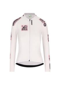 Q36.5 Women's Gregarius Hybrid Light Retrofuture Long Sleeve Jersey Cycling jersey Women (L, white)