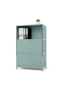 Tchibo - Metalowa komoda „Cn3” z 2 klapami - kolor: zielony