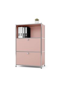 Tchibo - Metalowa komoda „Cn3” z 2 klapami - kolor: różowy