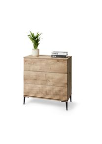 Tchibo - Komoda »Reet« v lamelovom vzhľade - farba: hnedá