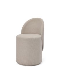 Tchibo - Otočná taburetka s chrbtovou opierkou - farba: béžová