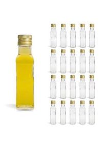 Espírito rebelde 100 Garrafas e vidro100ml com tampa de rosca dourada para azeite, vinagre, alcool e presentes de casamento.