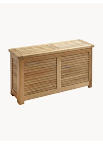 Cinas Banco artesanal de madera con espacio de almacenamiento Lago Marrón Madera maciza, Madera An 90 x Al 48 cm