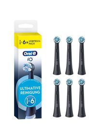 Oral-B, Aufsteckb&uuml;rsten &raquo;iO Ultimative Reinigung&laquo; f&uuml;r fortgeschrittene Tiefenreinigung und Plaque-Entfernung, schwarz, ZAHN&Auml;RZT/INNEN VERTRAUEN Oral-B