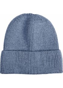 Capelli New York , Beanie Rippstrick, Wollanteil, wärmend , jeans blue