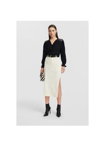 Melrose , Spitzenbluse , schwarz , 42 , Elegante Spitzenärmel als stilvolles Detail – Die zarten Spitzeneinsätze verleihen der Bluse eine feminine...