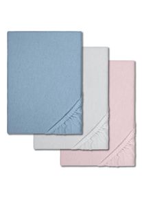 Economy pack 3 colors fitted sheet winter fleece 90 x 190 - 100 x 200 cm (3 pieces)