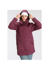 Maier Sports, Damen, 3-in-1-Funktionsmantel &raquo;Doppelmantel Damen&laquo; wasser- & winddicht, f&uuml;r den &Uuml;bergang & Winter, in gro&szlig;en Gr&ouml;&szlig;en, cherry wine, 40, 