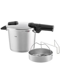 Fissler Schnellkochtopf, Silberfarben, Metall, 6.0 l, Druckregelventil, Sicherheitsverschluss, Kochgeschirr, T&ouml;pfe, Schnellkocht&ouml;pfe