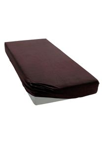 my home Spannbettlaken »PHYSALIS« Baumwolle in braun, Größe 160x200 18