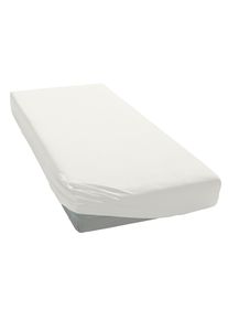 my home Spannbettlaken »PHYSALIS« Baumwolle in weiß, Größe 140x200 18