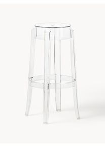 Kartell Taburete alto de diseño Charles Ghost Transparente Plástico Ø 46 x Al 75 cm