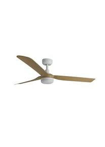 Faro Barcelona PUNT M LED Ventilatore bianco/legno chiaro DC