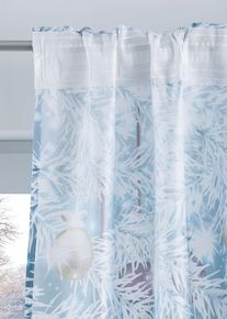 bonprix Draperie cu imprimeu de iarnă (1buc.), mov, Î/Lă: 145/140 cm