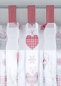 bonprix F&uuml;gg&ouml;ny sz&iacute;v mint&aacute;val (1 db), feh&eacute;r, mag./sz&eacute;l.: 175/140 cm