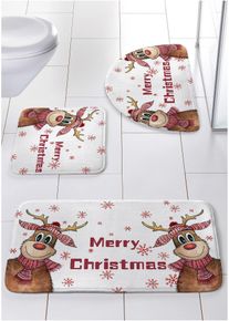 bonprix Covoraşe baie cu burete memory, alb, Covoraş WC clasic 45/50 cm