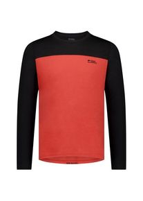 Mons Royale Diversion Merino Bike Jersey L/S Cycling jersey Men (S, red/black)